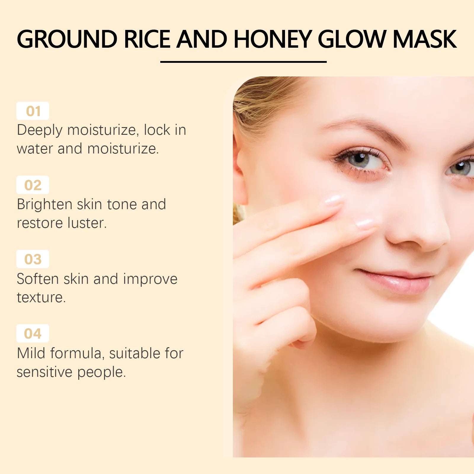 Brightening Honey Face Mask – Blackhead Remover & Pore Minimizer