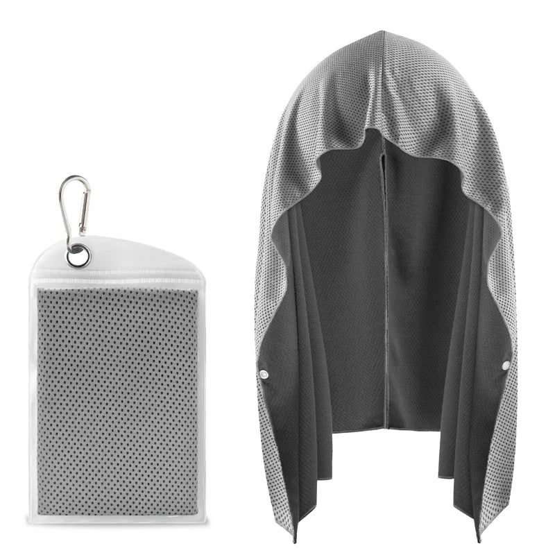 Evaporative Cooling Hoodie Towel – Instant Cool Relief for Workouts & Outdoors