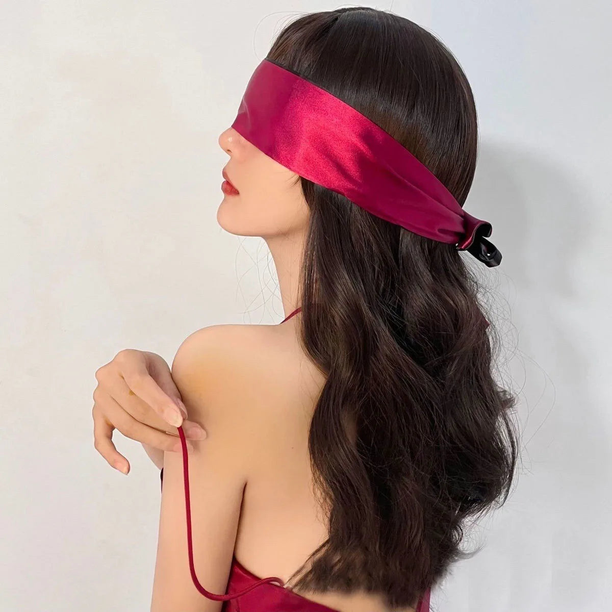 Luxury Silk Sleep Mask – Blackout Eye Cover for Deep Rest