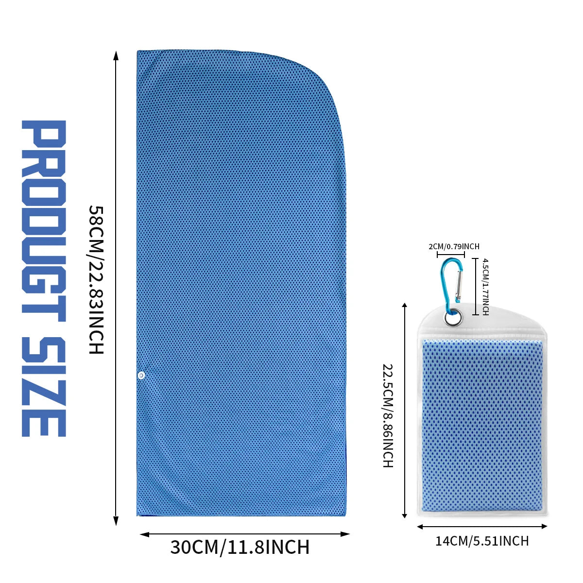 Evaporative Cooling Hoodie Towel – Instant Cool Relief for Workouts & Outdoors