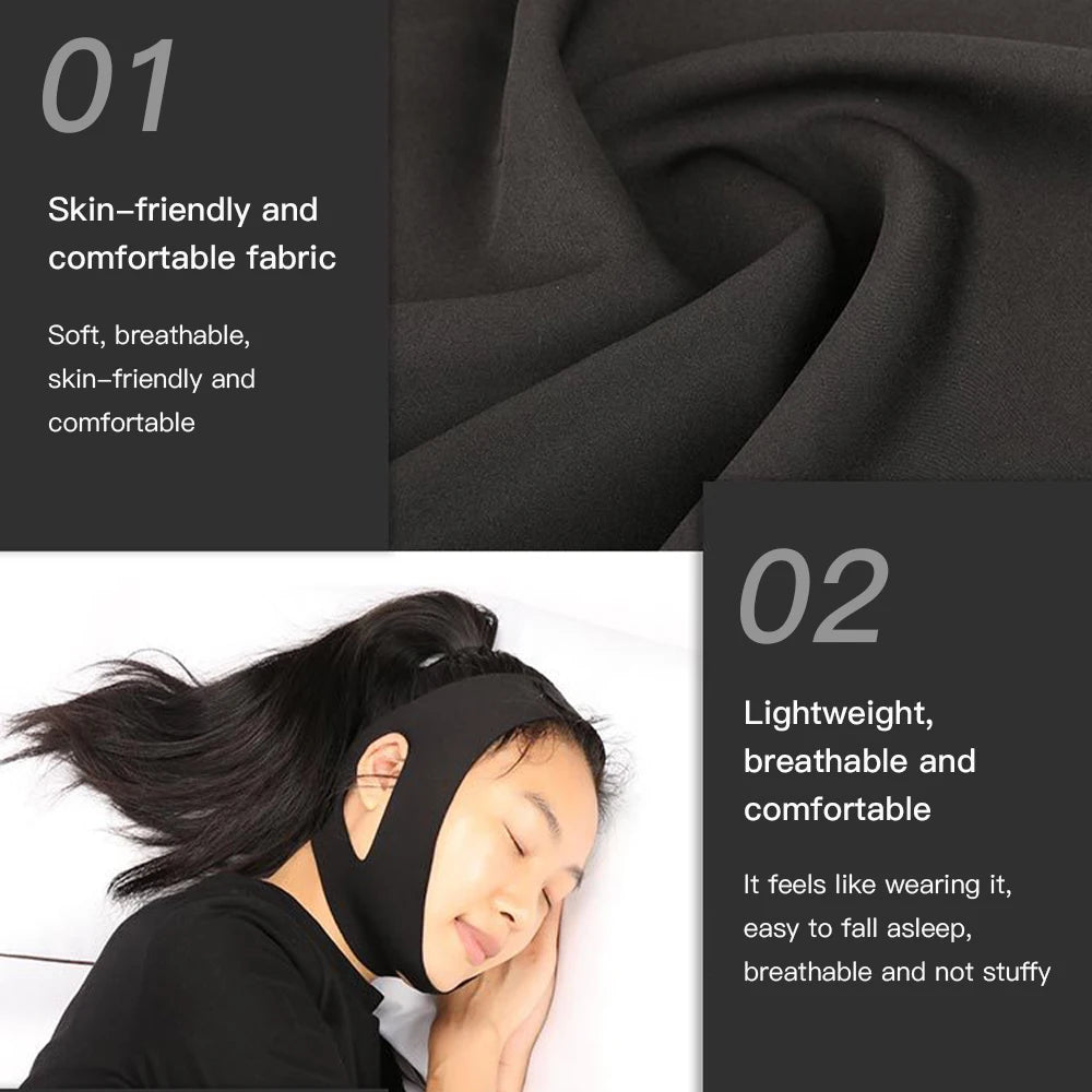Anti-Snore Chin Strap – Adjustable Sleep Support for Quieter Nights
